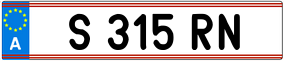 Trailer License Plate